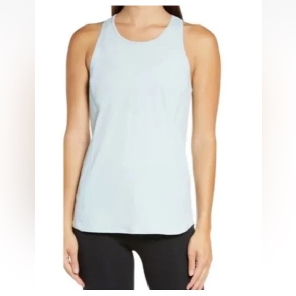 Zella Tops - Zella Nova Perforated Racerback Tank Top